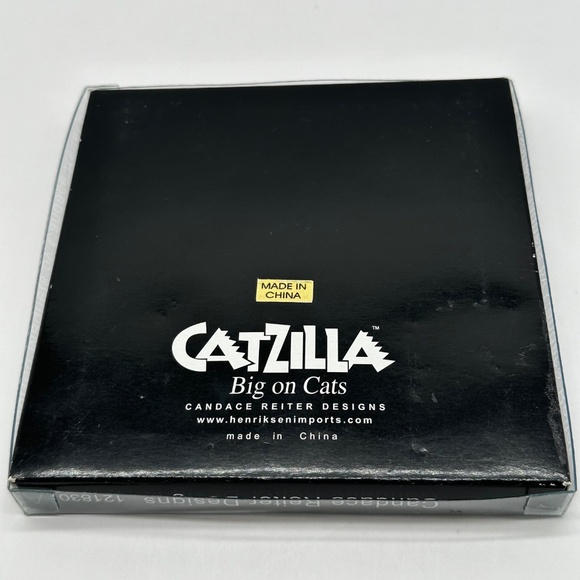 Catzilla Big On Cats Candace Reiter 4 Kitty Cat Magnets Vintage - Picture 12 of 16
